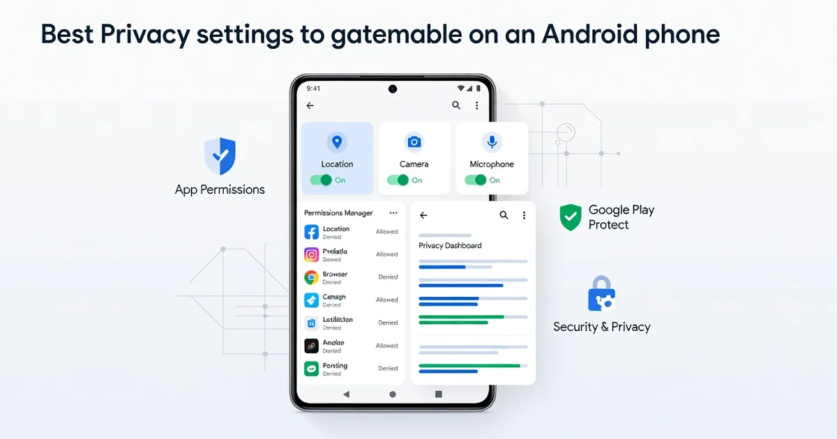 Featured image: Professional featured image for: Best Privacy Settings to Enable on Your Android Phone: Everything Y