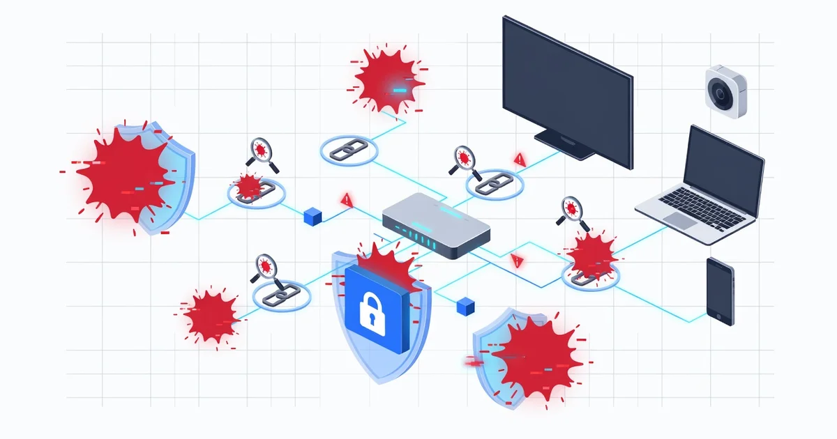 Featured image: Professional featured image for: How to Protect Your Home Network From Cyber Threats. Clean editoria