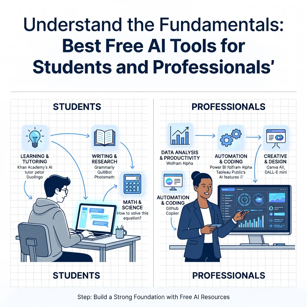 Step 1: Illustration for step: Understand the fundamentals related to Best Free AI Tools for Students and Pr