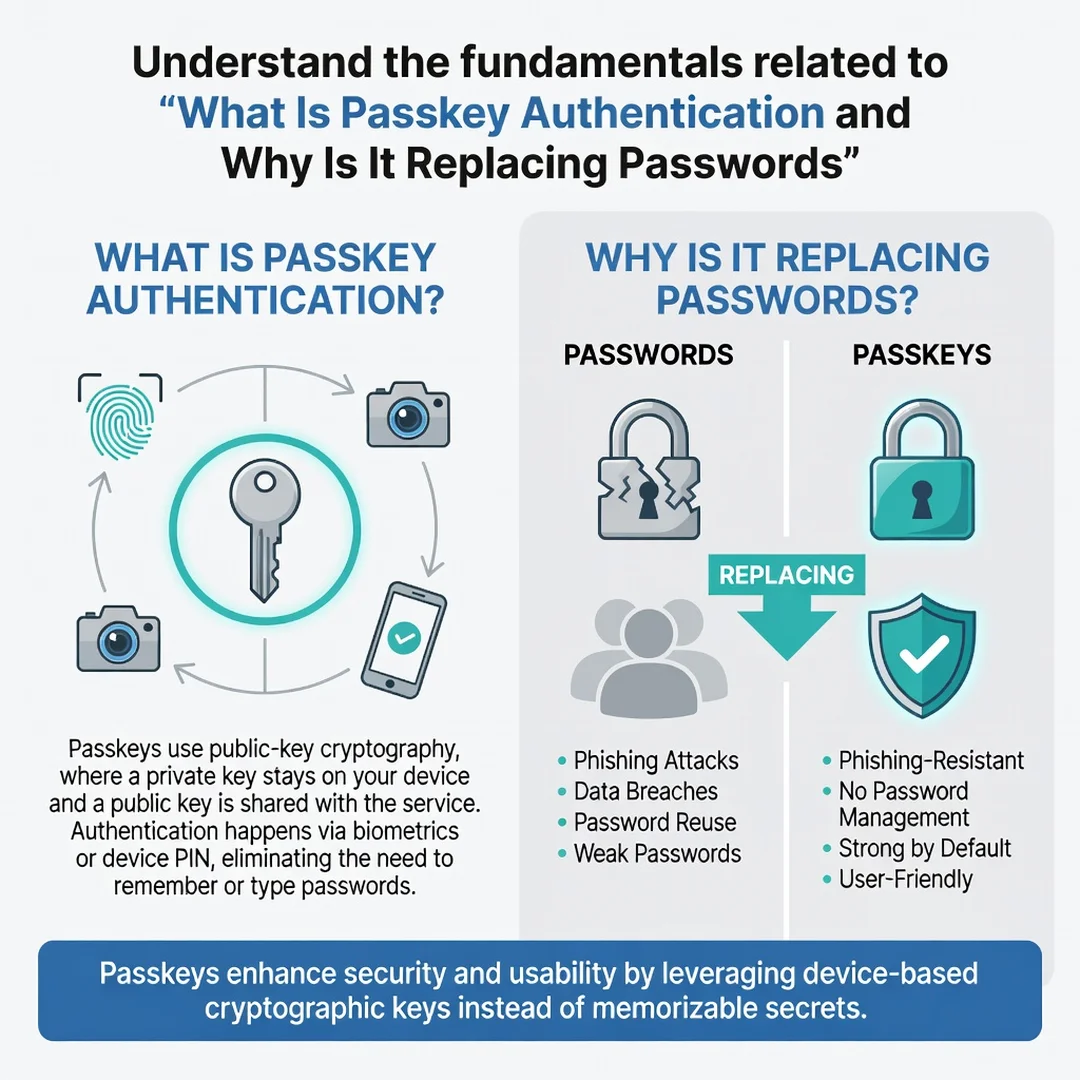 Step 1: Illustration for step: Understand the fundamentals related to What Is Passkey Authentication and Why