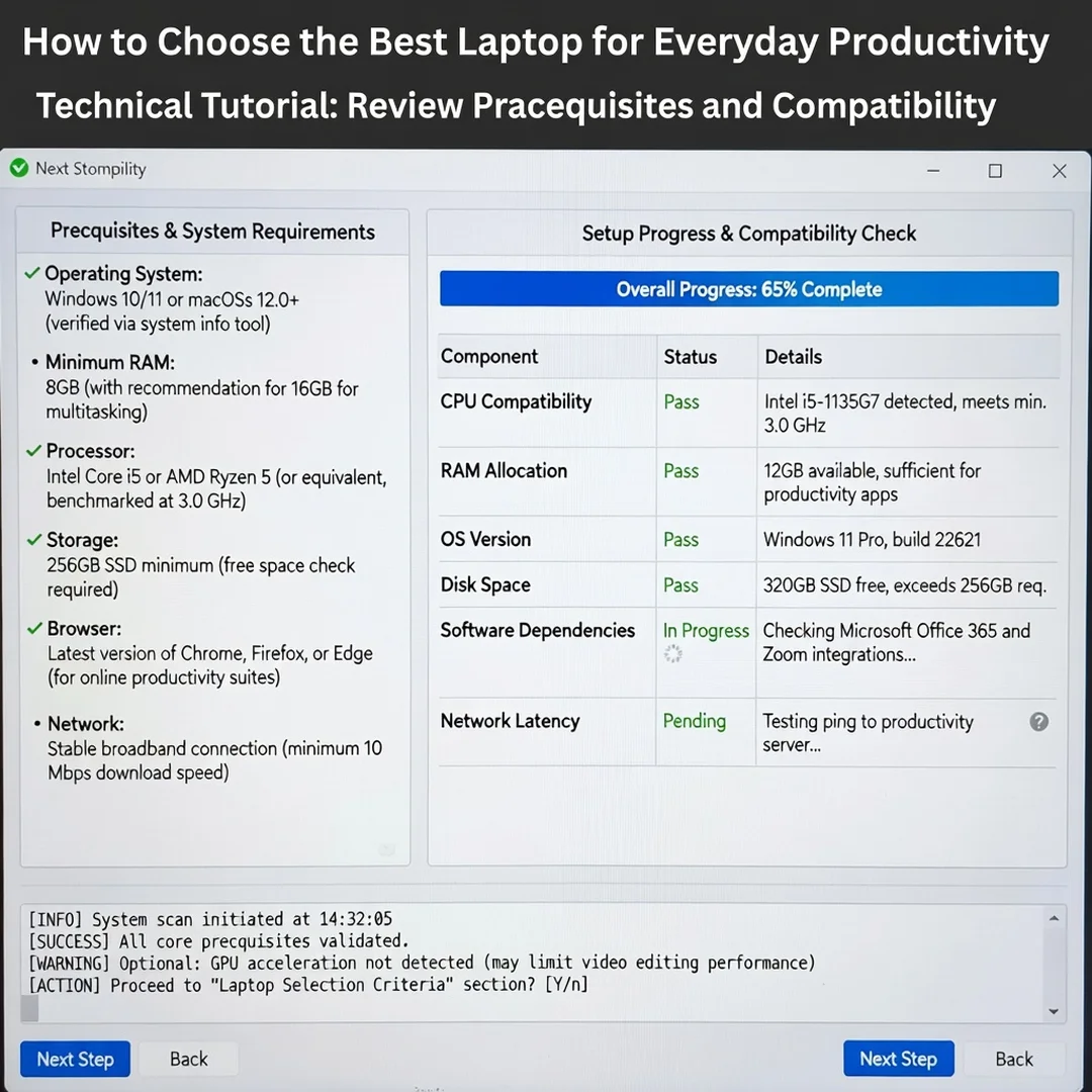 Step 1: Technical tutorial screenshot: Review prerequisites and compatibility for How to Choose the Best Lap