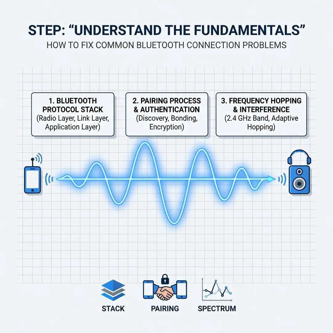 Step 1: Illustration for step: Understand the fundamentals related to How to Fix Common Bluetooth Connection