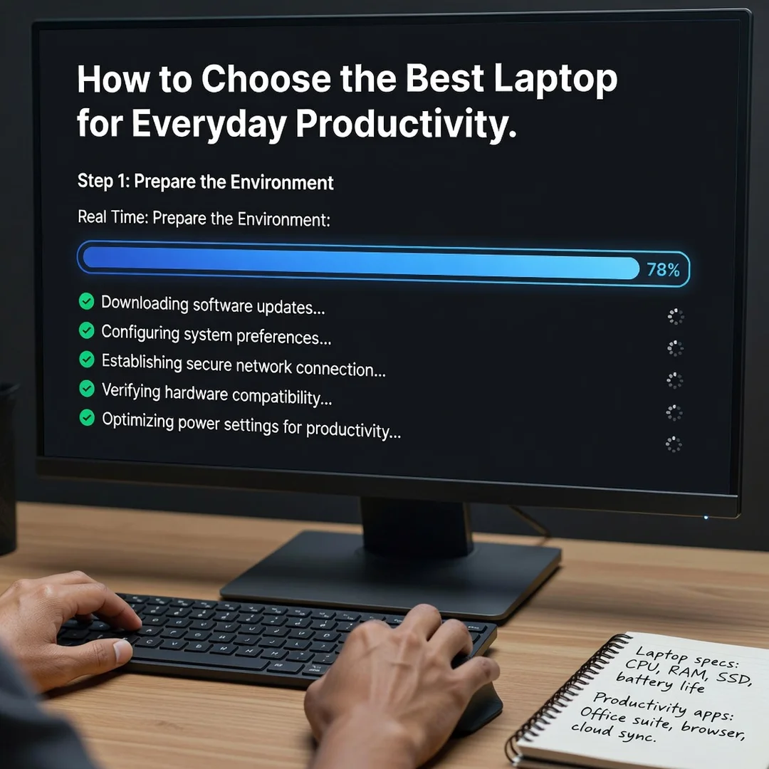 Step 2: Technical tutorial screenshot: Prepare the environment for How to Choose the Best Laptop for Everyda