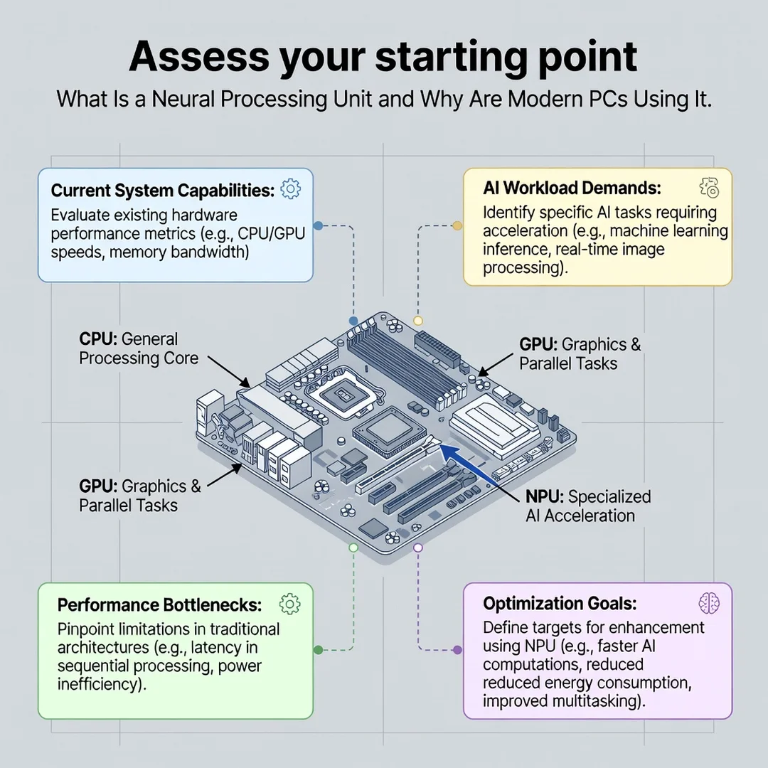 Step 2: Illustration for step: Assess your starting point related to What Is a Neural Processing Unit and Wh