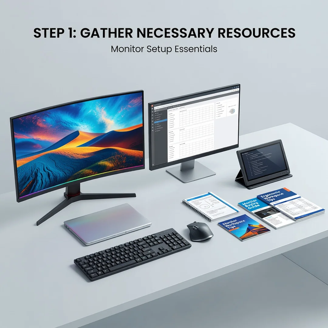Step 4: Illustration for step: Gather necessary resources related to How to Choose a Monitor for Work, Gamin