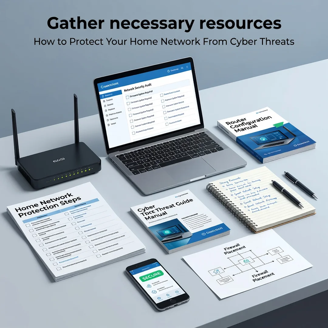 Step 4: Illustration for step: Gather necessary resources related to How to Protect Your Home Network From C