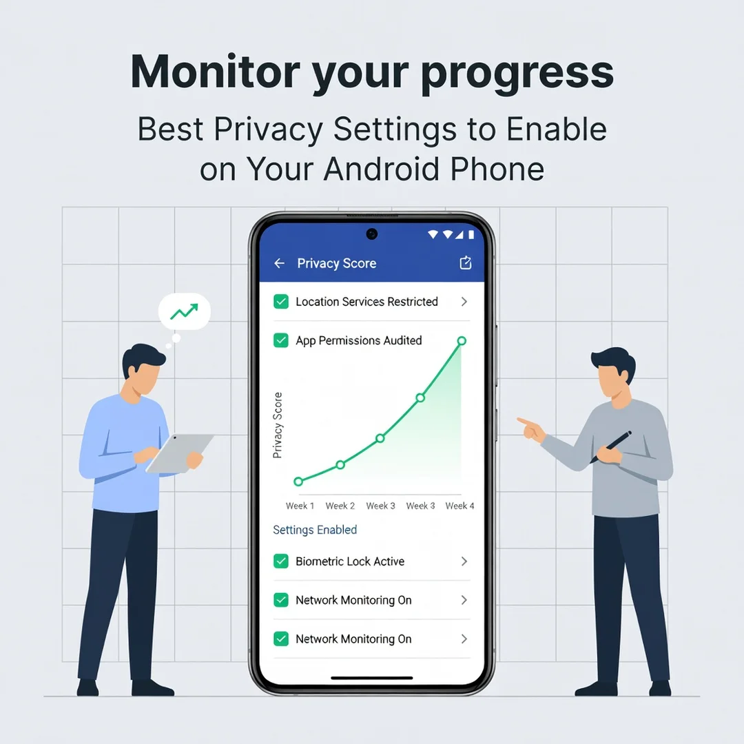 Step 6: Illustration for step: Monitor your progress related to Best Privacy Settings to Enable on Your Andr