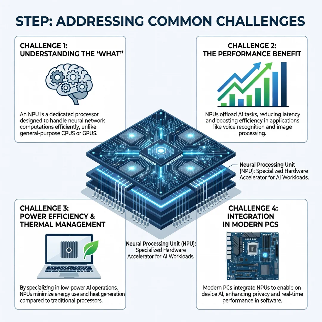 Step 7: Illustration for step: Address common challenges related to What Is a Neural Processing Unit and Why