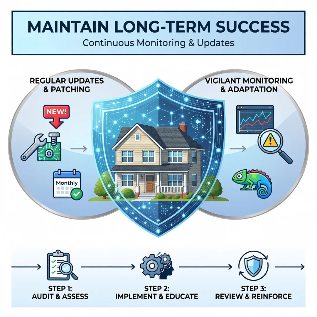 Step 8: Illustration for step: Maintain long-term success related to How to Protect Your Home Network From C