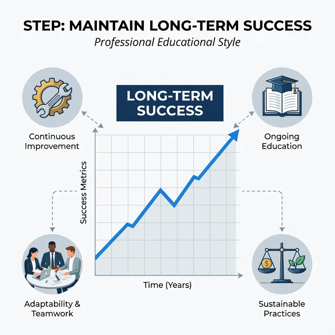 Step 8: Illustration for step: Maintain long-term success related to Best Free Screen Recording Tools for De